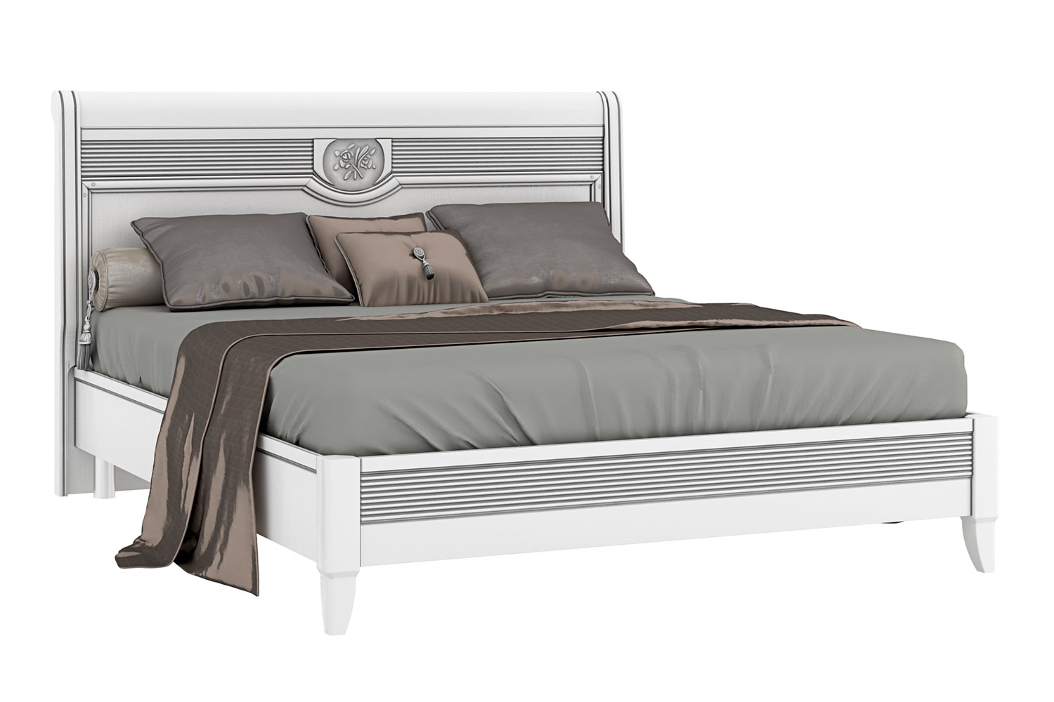 Двуспальные кровати - изображение №2 "Кровать Изотта"  на www.Angstrem-mebel.ru