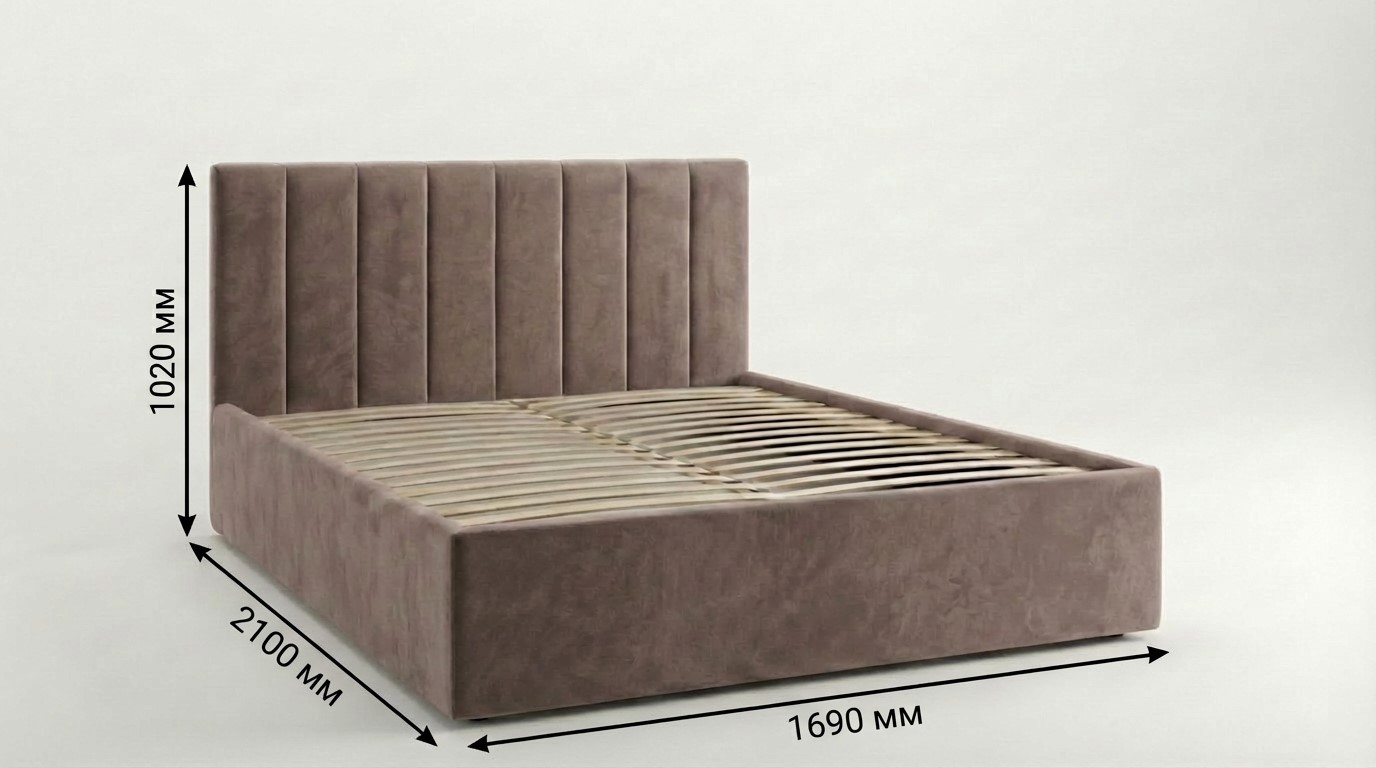 Двуспальные кровати - изображение №3 "Кровать Агата 160х200"  на www.Angstrem-mebel.ru