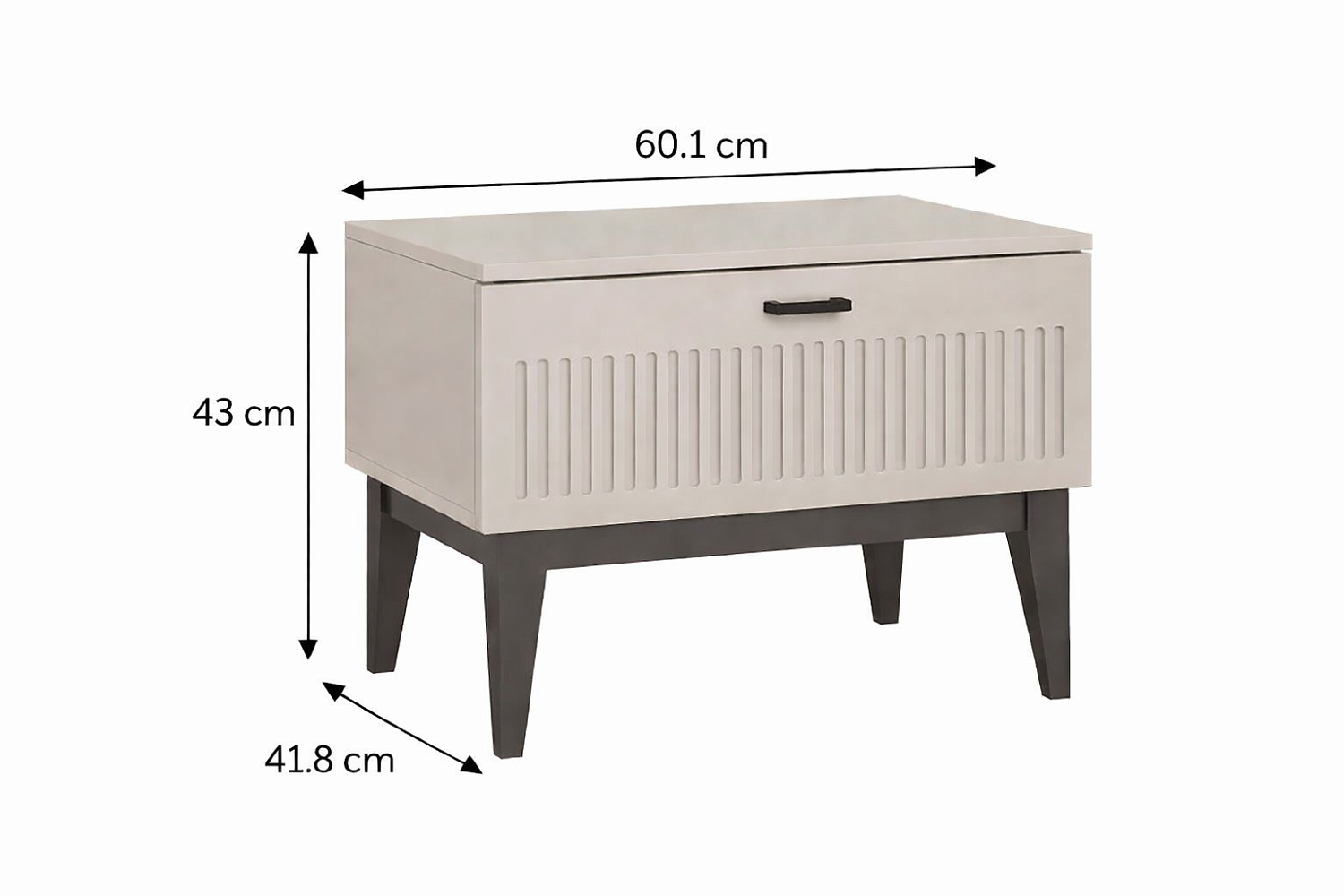 Прикроватные тумбы - изображение №4 "Тумба Хилтон с выдвижным ящиком"  на www.Angstrem-mebel.ru